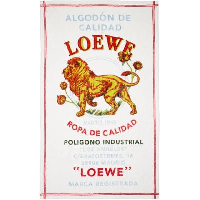 Loewe Multicolor El Leon Blanket In 8100 Yellow