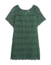 Miguelina Short Dresses In Green