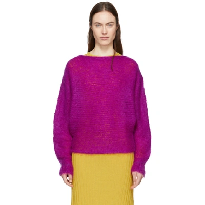 Simon Miller Purple Mohair Fay Sweater In 82328 Bouga
