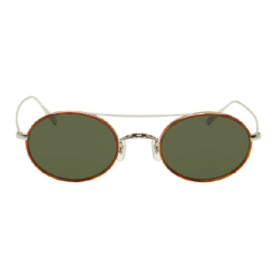 Oliver Peoples Green Shai Sunglasses In 503671