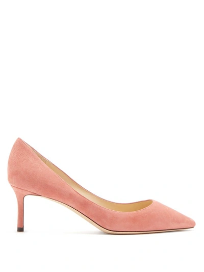 Jimmy Choo Romy 60mm Suede Pumps In Rosewood