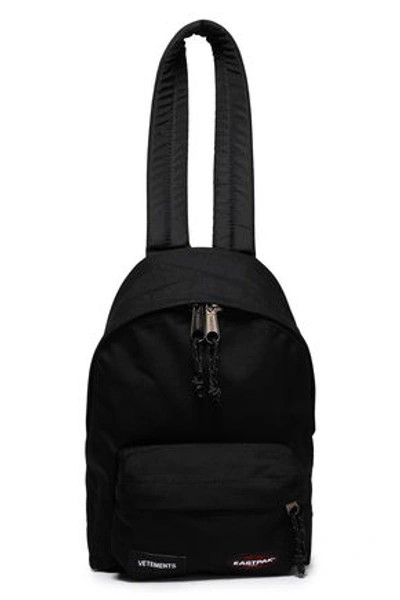 Vetements Woman Canvas Backpack Black
