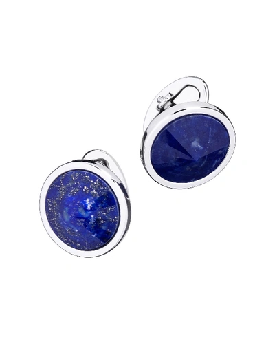 Jan Leslie Pyramid Sphere Cuff Links With Lapis