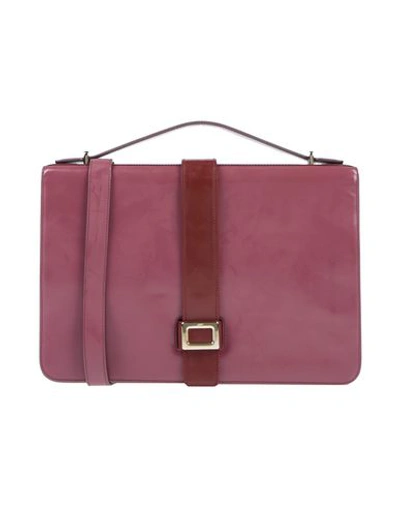 Roger Vivier Handbag In Maroon