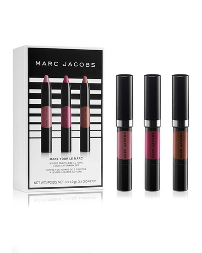 Marc Jacobs Botf: Make Your Le Marc 3-piece Travel-size Le Marc Liquid Lip Crayon Set ($36 Value)