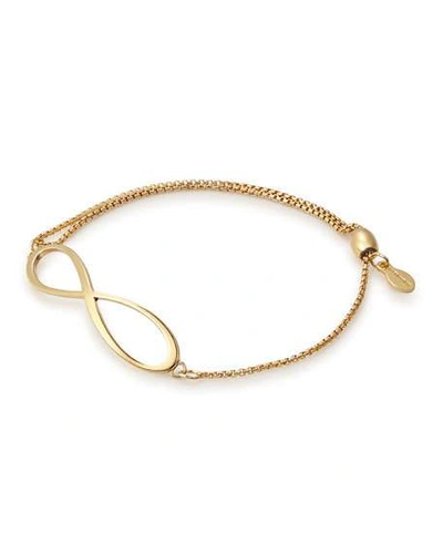 Alex And Ani Infinity Pull-chain Bracelet In Gold