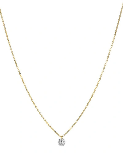 Nicha Jewelry 18k Floating Diamond Pendant Necklace