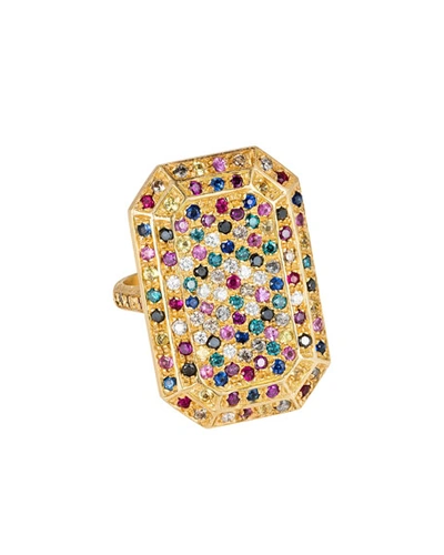 Carolina Bucci 18k Gold Looking Glass Emerald-cut Ring