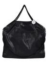 Stella Mccartney Falabella Fold Over Tote Black Faux Leather Bag