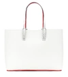 Christian Louboutin Cabata Calfskin Leather Tote - White