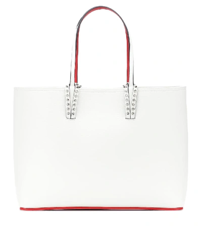 Christian Louboutin Cabata Calfskin Leather Tote - White In White