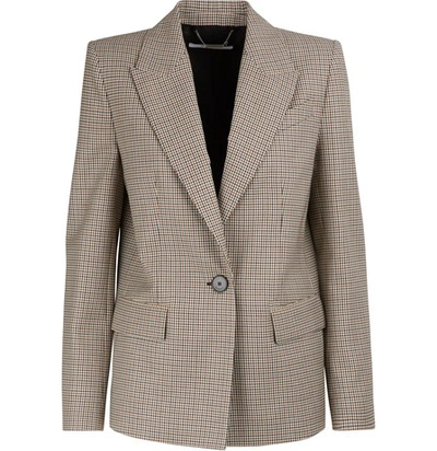 Givenchy Micro-check Jacket In Naturel Marrob