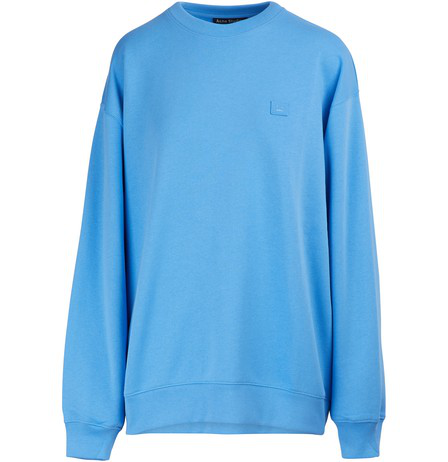 acne blue sweatshirt