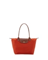 Longchamp Le Pliage Medium Shoulder Tote Bag In Saffron/gold