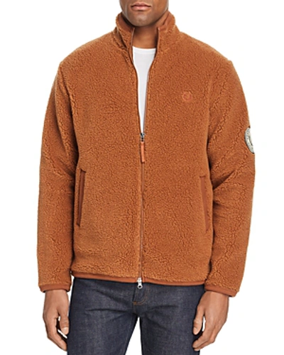 Fred Perry Borg Fleece Jacket In Red