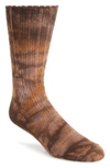 Anonymous Ism Uneven Dye Socks In Brown