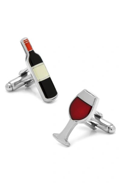 Cufflinks, Inc Wine %26 Bottle Cufflinks In Silver