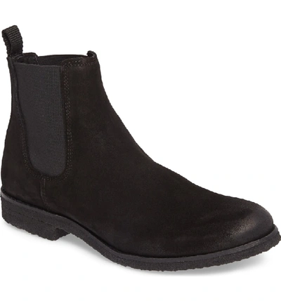 Supply Lab Jared Chelsea Boot In Black Suede