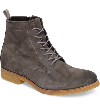 Supply Lab Jonah Plain Toe Boot In Grey Suede