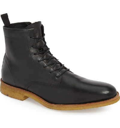 Supply Lab Jonah Plain Toe Boot In Black Leather