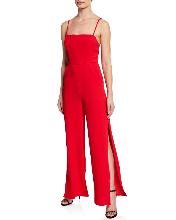 bcbgeneration red jumpsuit