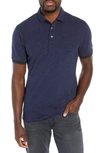 Rodd & Gunn Hampstead Contrast Trim Pique Polo In Midnight