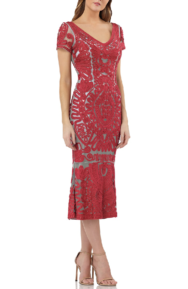 js collections red dress