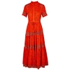 Free People Rare Feeling Printed Gauze Maxi Dress In Red