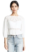 Free People Sweet Mornings Top In Ivory