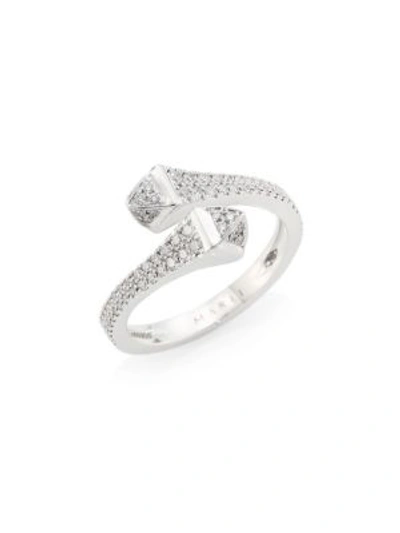 Marli 18k White Gold & Diamond Ring