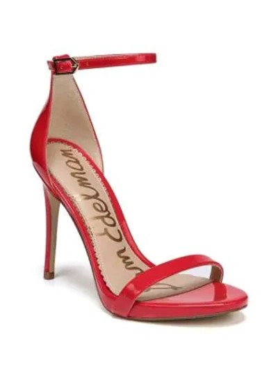 Sam Edelman Ariella Leather Sandals In Red