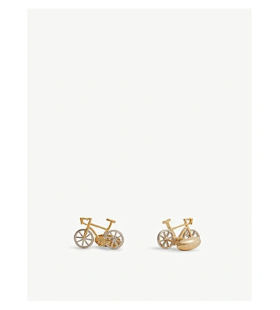 Paul Smith Bicycle Cufflinks In Silver
