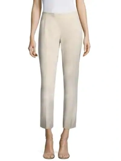 Lafayette 148 Fundamental Bi-stretch Stanton Pants In Raffia