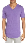 Goodlife Scallop Triblend V-neck T-shirt In Deep Purple