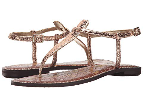 sam edelman gold flip flops