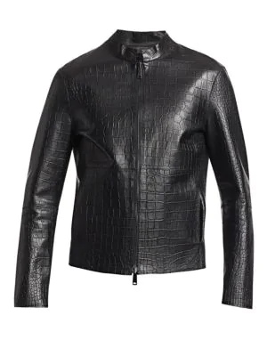 armani faux leather jacket
