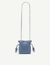 Loewe Flamenco Knot Mini Leather Bag In Varsity Blue