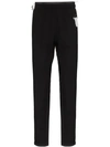 Satisfy Justice Run Logo Printed Trousers In Black