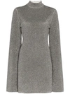 Solace London Stretch Mini Dress - Metallic