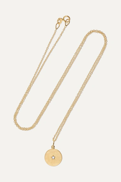 Andrea Fohrman Full/ New Moon 18-karat Gold Diamond Necklace