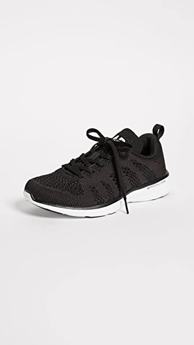 Apl Athletic Propulsion Labs Techloom Breeze Knit Running Shoe In Black / White