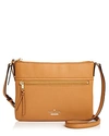 Kate Spade New York Jackson Street Gabriele Leather Crossbody In Passionfruit/gold