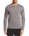 Atm Anthony Thomas Melillo Long Sleeve Henley - 100% Exclusive In Smoke