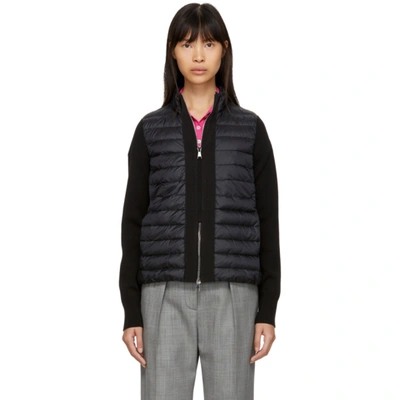 Moncler Coreana Mixed Media Jacket In 999 Black