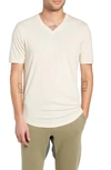 Goodlife Scallop Triblend V-neck T-shirt In Oyster