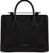 Strathberry Midi Leather Tote - Black