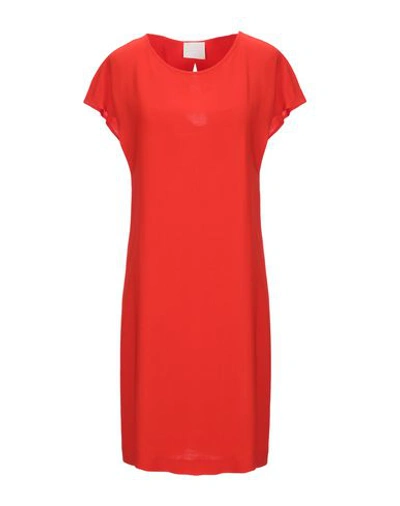 Gotha Short Dresses In Red