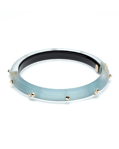 Alexis Bittar Crystal Encrusted Skinny Hinge Bracelet, Blue