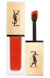 Saint Laurent Tatouage Couture Liquid Matte Lip Stain 2 Crazy Tangerine .20 oz/ 6 ml In 02 Crazy Tangerine