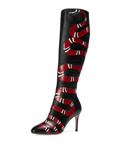 snake gucci boots